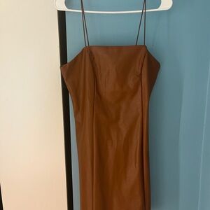 Wild Fable faux leather dress. New with tags! Medium. No filters used ever!